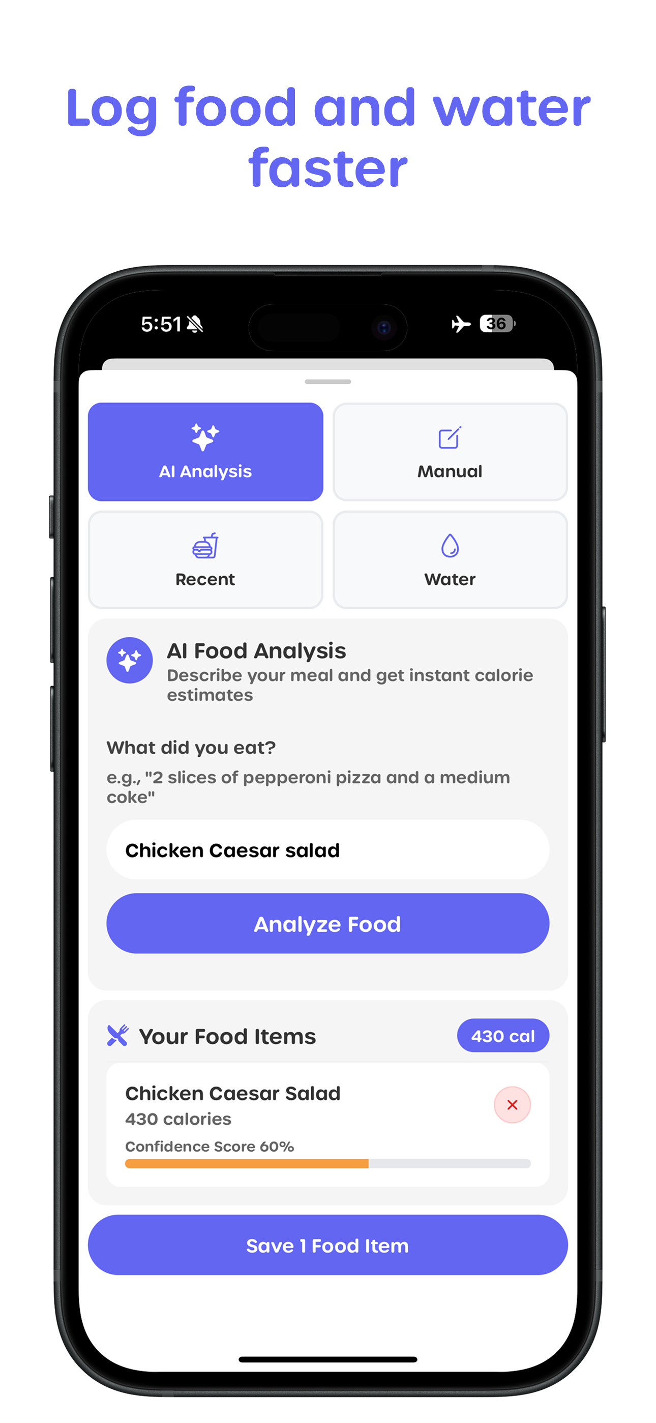 Yomp Stats Screen showing weight and fitness tracking