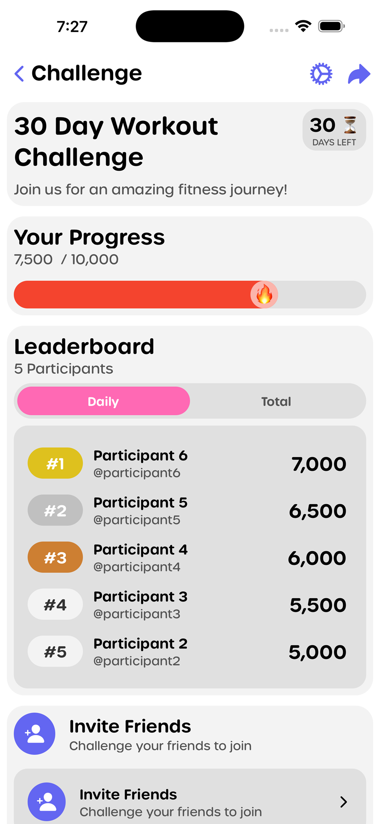 Gym progress tracker showing strength progression charts and analytics