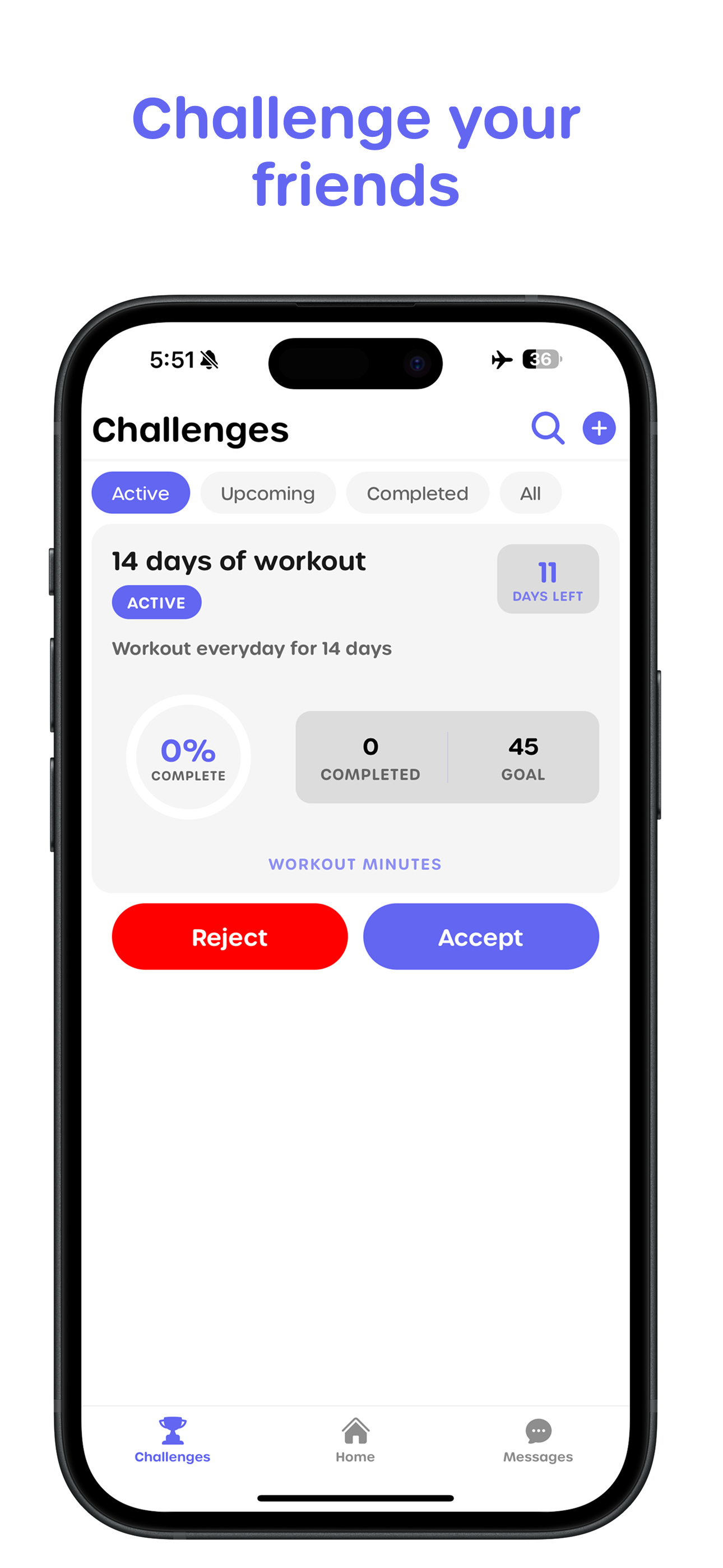Yomp Challenge Screen